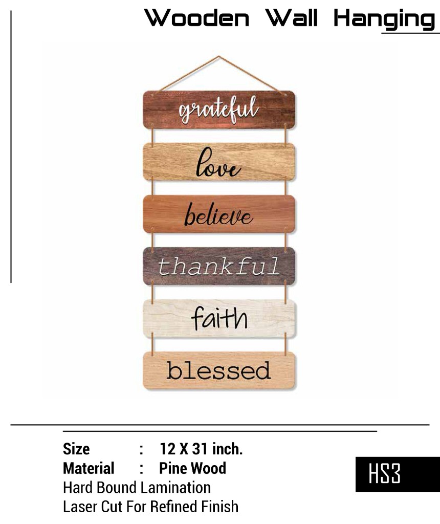 Wooden Wall Hanging WH-12
