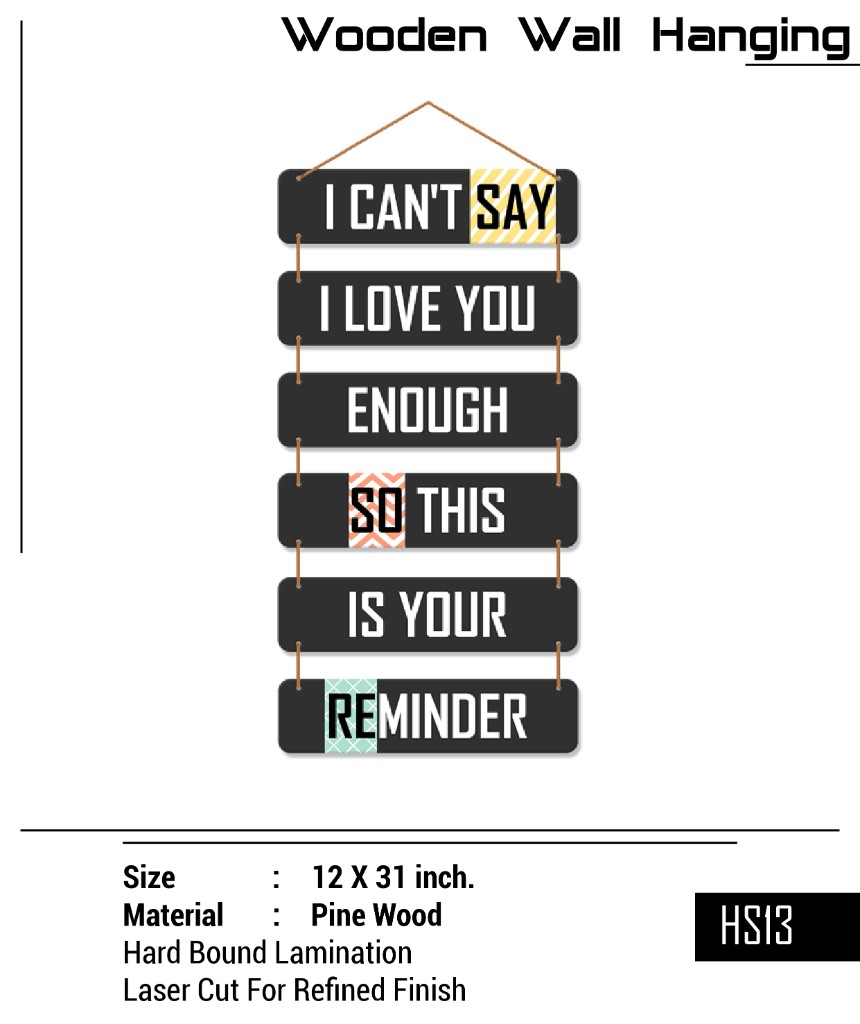 Wooden Wall Hanging WH-20